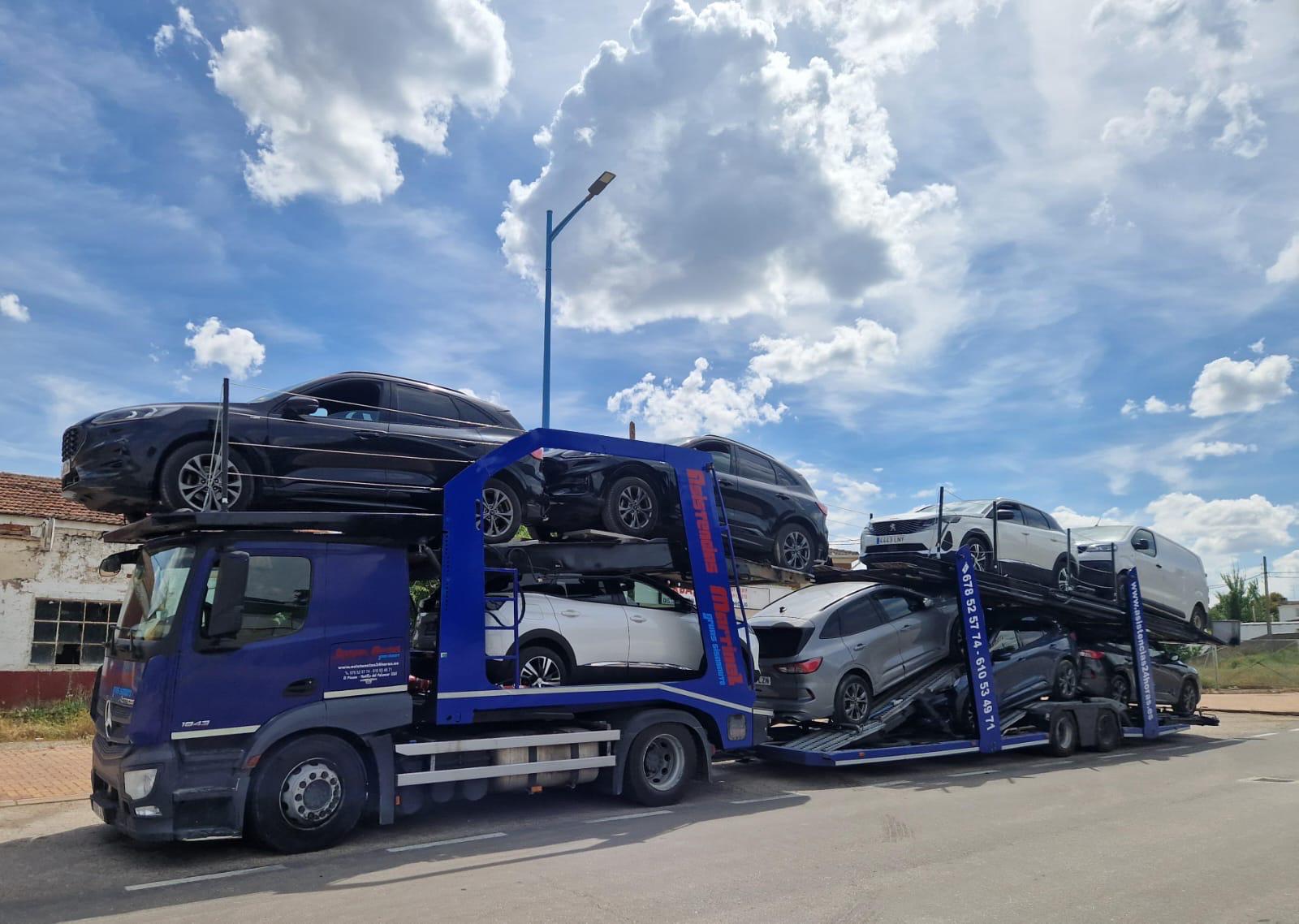 transporte de vehículos en camión transporte de vehículos en camión